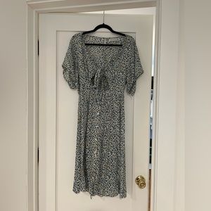 Faithfull the Brand floral cut out tie dress, XS
